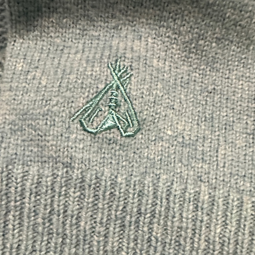 Pendleton 100% Lambswool Cardigan Sweater Teal Blue Knit Button Front Size M - Picture 3 of 13